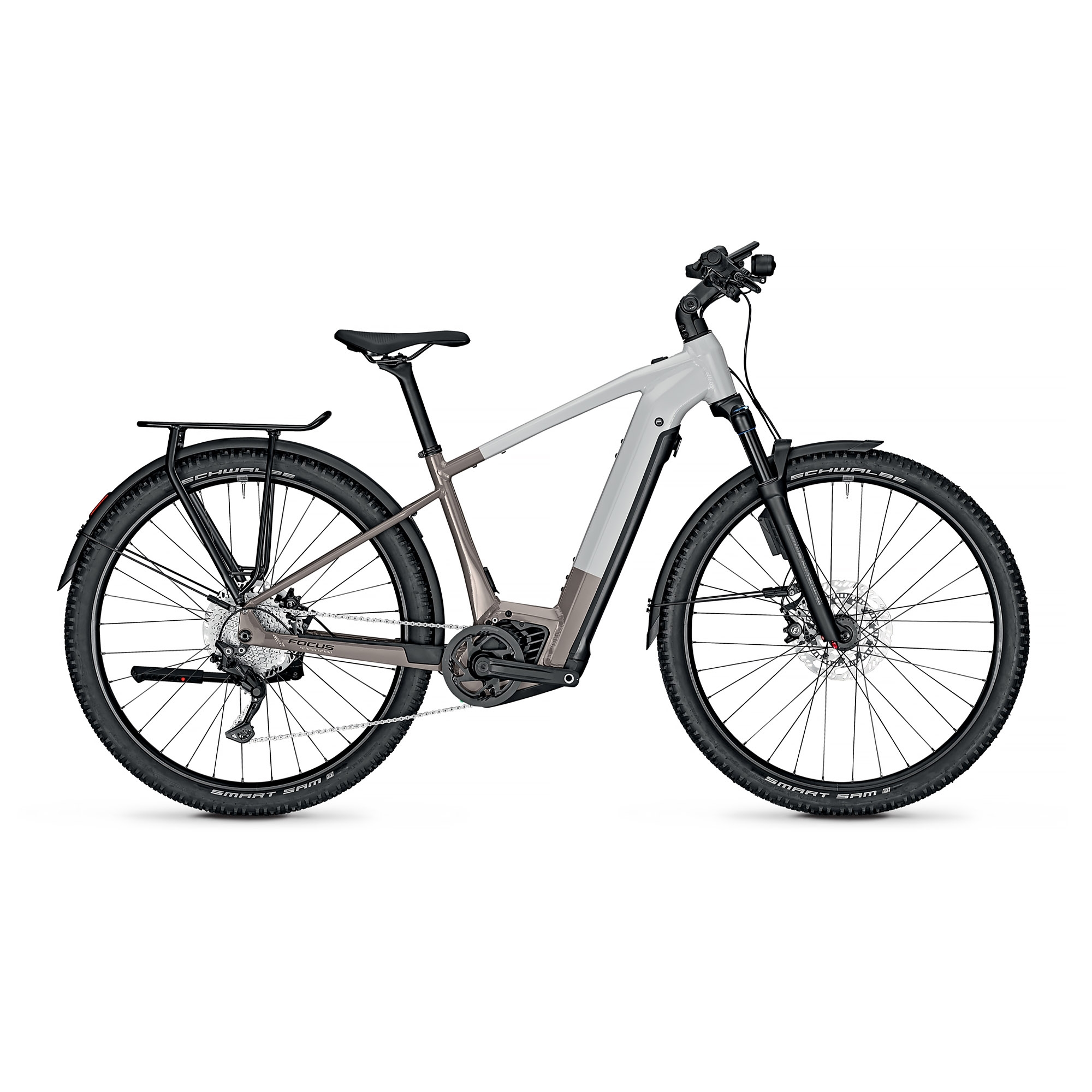 Rower elektryczny FOCUS Planet2 6.8 ABS Shimano Deore szary